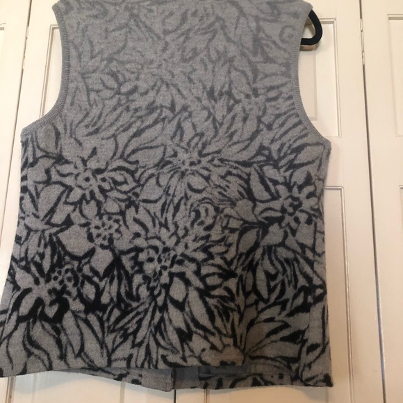 Coldwater Creek Wool Vest Gray SZ M (10-12) R1 - Picture 2 of 5